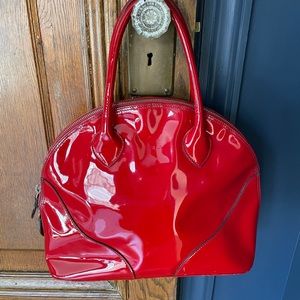 Furla Ruby Red Patent Leather bag